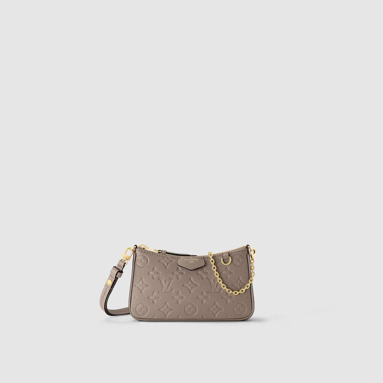 Túi Louis Vuitton Easy Pouch On Strap Nữ Xám